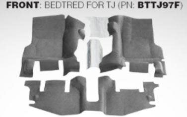 Bedrug Bttj97f Bedtred Floor Kit Fits 97-06 Wrangler (Tj) Bed Rug  Carpet