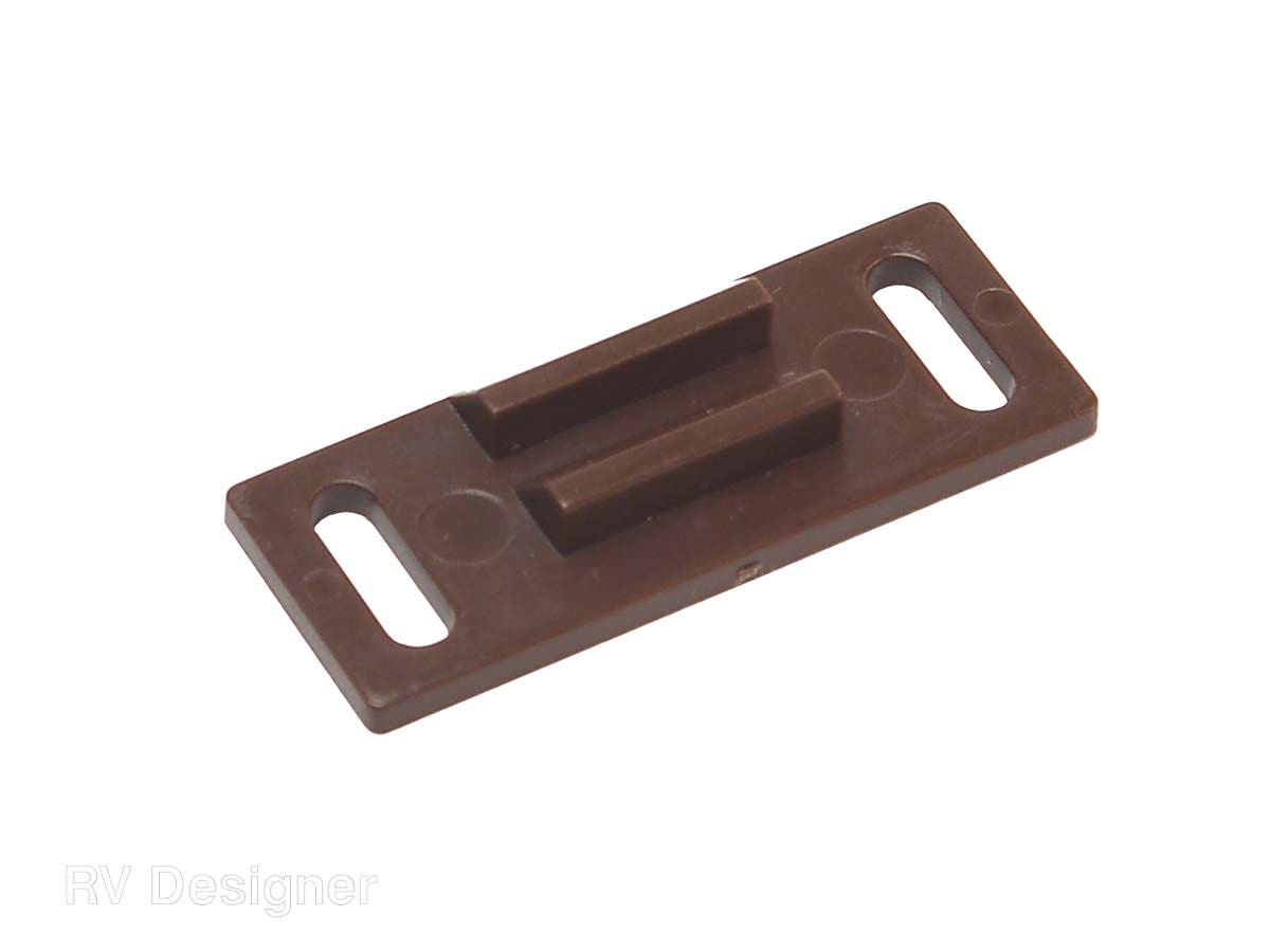 Rv Designer H229, Strike Plate, Fits H227 Positive Catch, Cabinet Hardware