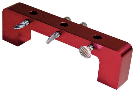 Proform Deck Bridge, Magnetic, Up To 4-1/2 In Bores, Aluminum, Red Anodized,