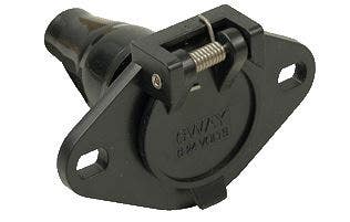 Pollak 12-720   Trailer Wiring Connector; Lead Length - No Lead, End Type - 6