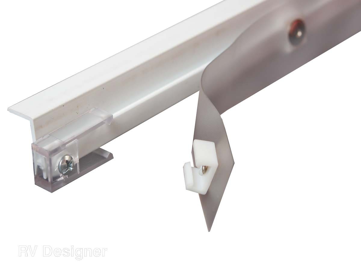 Rv Designer A501 Ceiling Mount Glide Tape Kit   Window Curtain Track; Color -