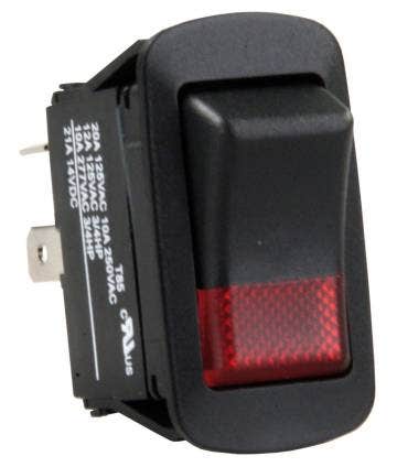 Jr Products 13815 Lens 12V Lamp Water Resistant Spst On/Off Switch   Multi
