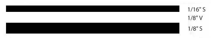 Trimbrite T0401 Multistripe 5/16"" Tape Blk   Pinstripe Tape; Style - Double