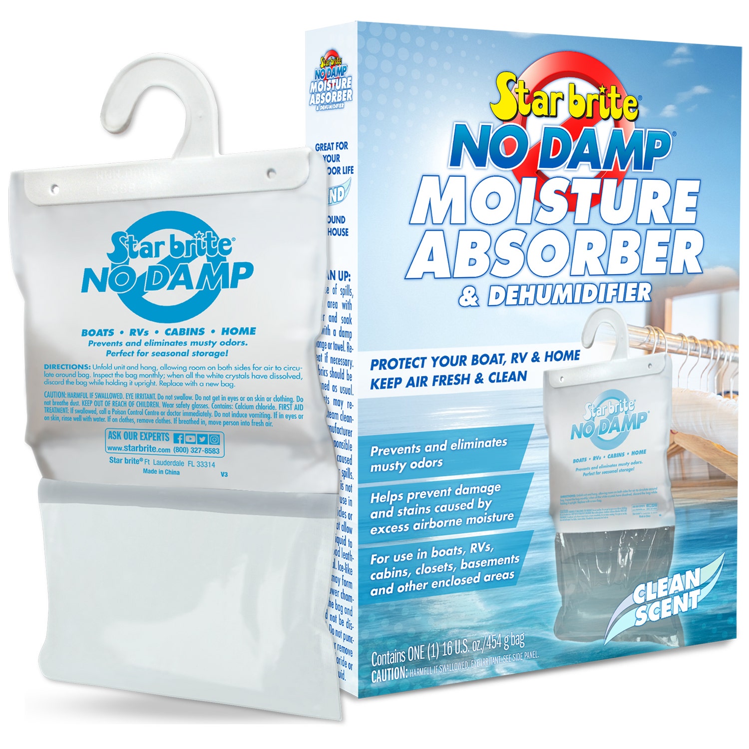 Star Brite No Damp Dehumidifier Hanging Bag - 16 Oz (085470)  No Damp