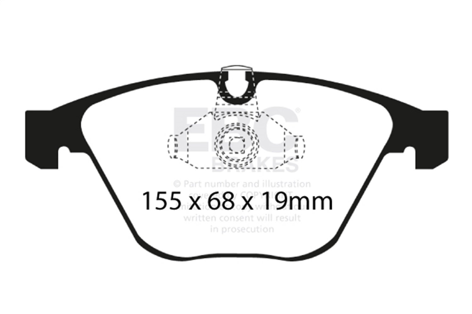 Ebc Brakes Dp41449r Yellowstuff Street And Track Brake Pads   Yellowstuff Street