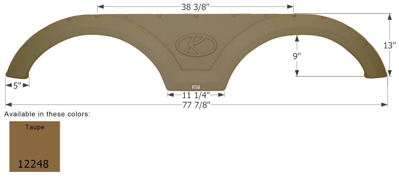 Fender Skirt Taupe Fender Skirt Taupe