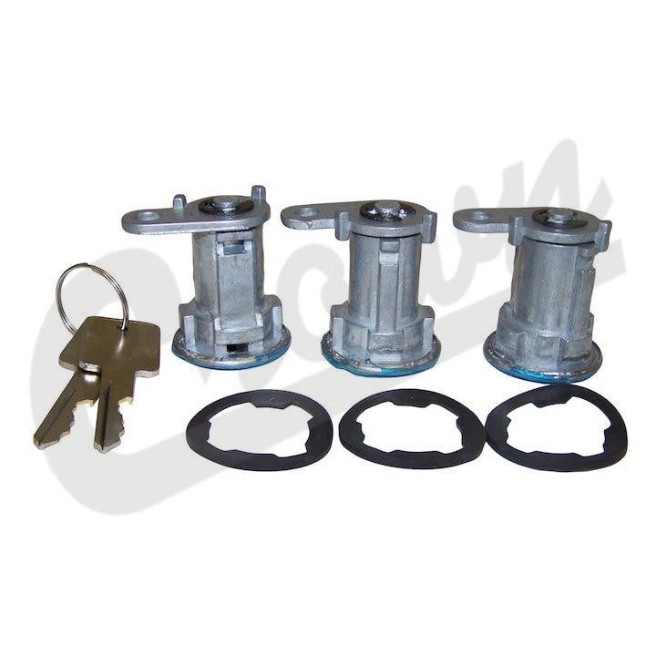 Crown Automotive 8122874K3 Door Lock Cylinder Kit Crown Automotive 640685 Fuel