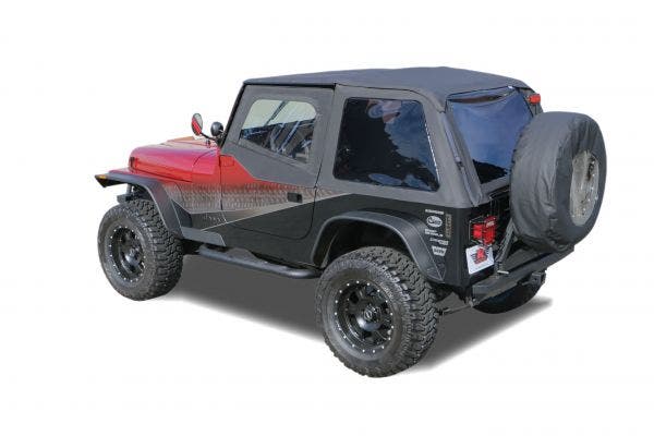 Rampage 109435 Frameless Soft Top Kit Fits 92-95 Wrangler (Yj)  106135 Soft Top