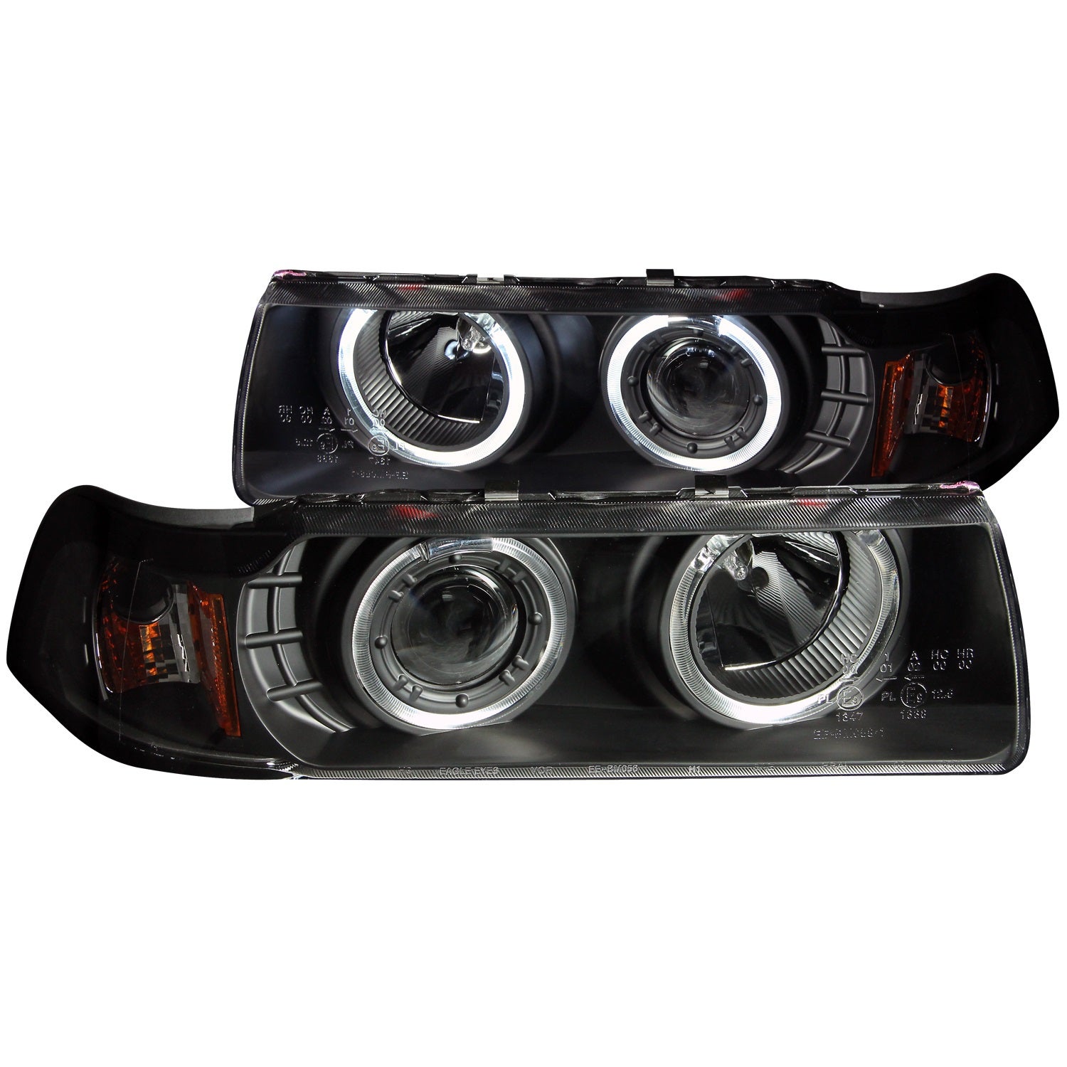 Anzo Usa 121325 Projector Headlight Set W/Halo Fits 92-98 318I 320I 325I 328I