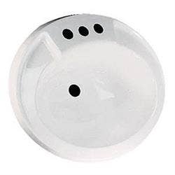 17X20white Poly Oval Lav W/Overflo 17X20white Poly Oval Lav W/Overflo