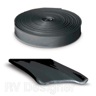 Rv Designer E329, Standard Vinyl Insert Trim, 1 Inch Wide, 25 Foot Roll, Black