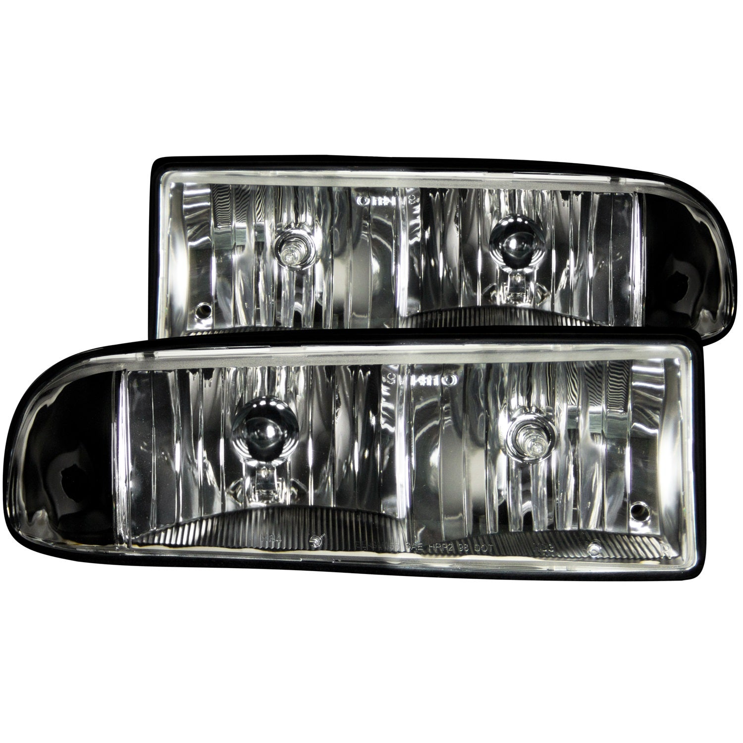 Anzo Usa 111156 Crystal Headlight Set Fits 98-04 S10 Blazer S10 Pickup   Crystal