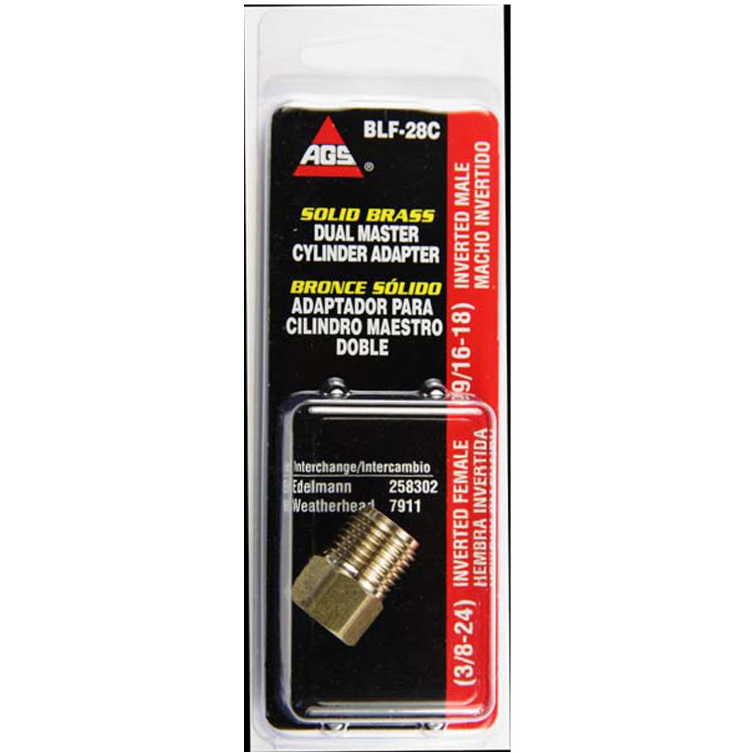 Ags Tube Fitting P/N:Blf-28C American Grease Stick ()  Brake Line Fitting