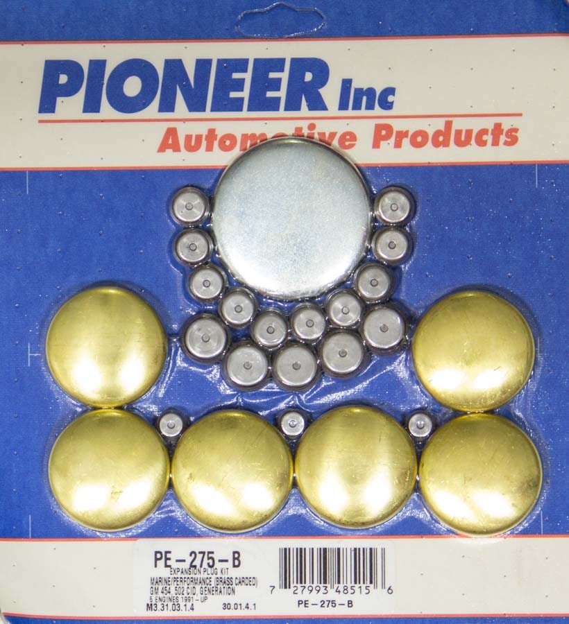 Pioneer Pe275b Brass Freeze Plug Kit For Big Block Chevy  Pe275b Brass Freeze