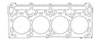 Cometic Gasket Automotive C15292-040 Cylinder Head Gasket   Cylinder Head Gasket