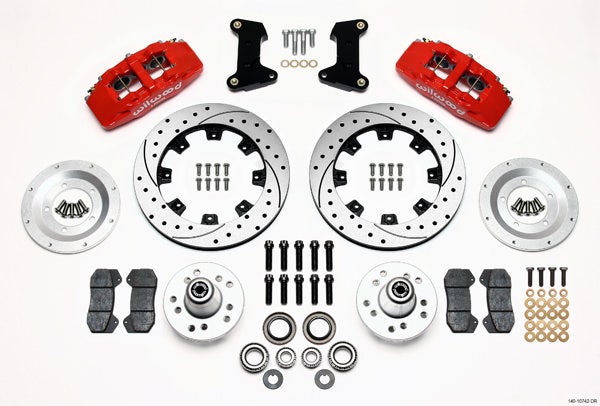 Front Disc Brake Kit 74- 78 Mustang 12.19 Drilled Front Disc Brake Kit 74- 78