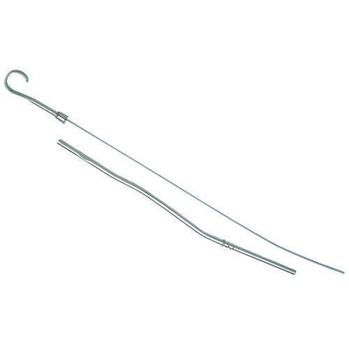 Trans-Dapt 9404 Chrome Oil Pan Dipstick Trans Dapt  Oil Dipstick; Overall Length