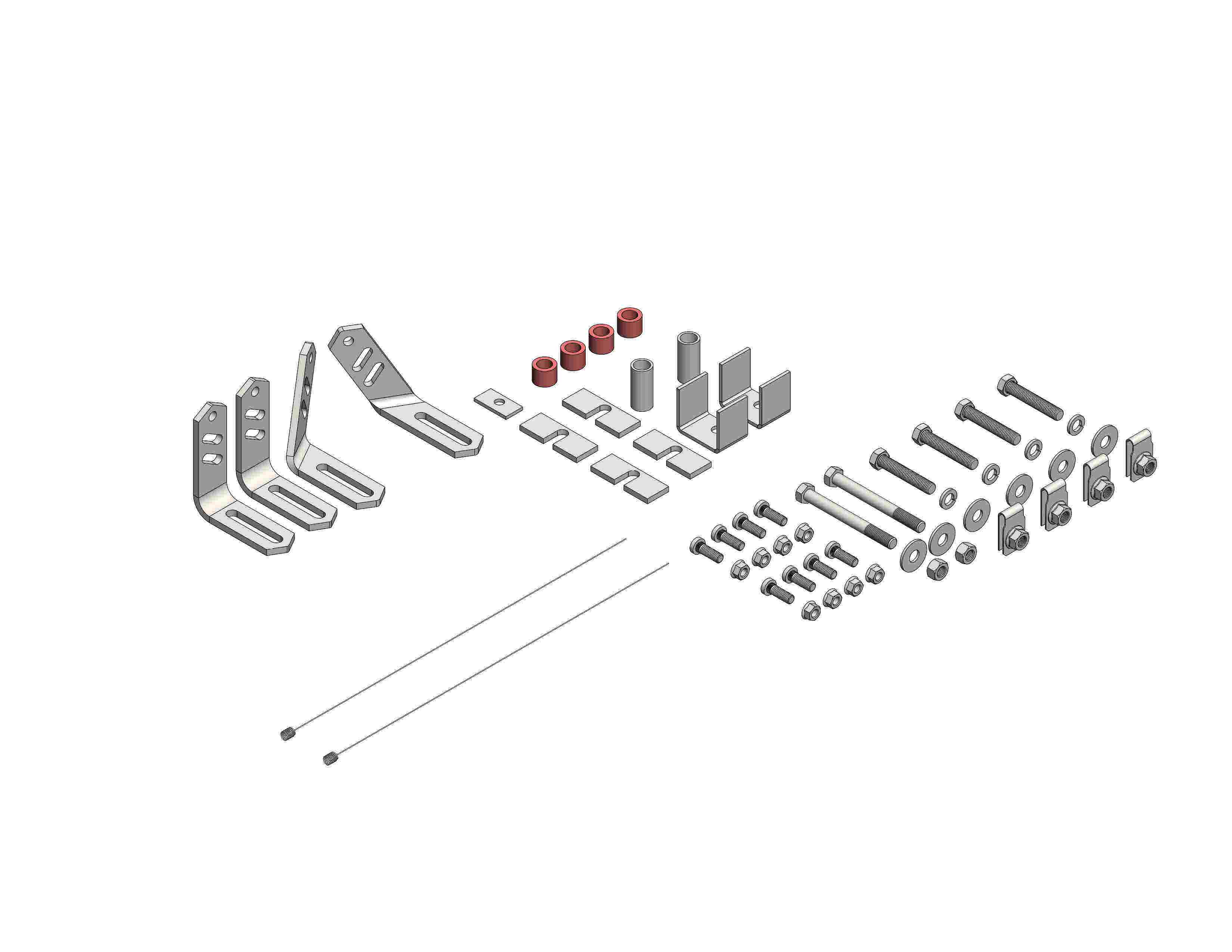 Husky 31563 Universal Fifth Wheel Install Hardware Kit   Universal Fifth Wheel