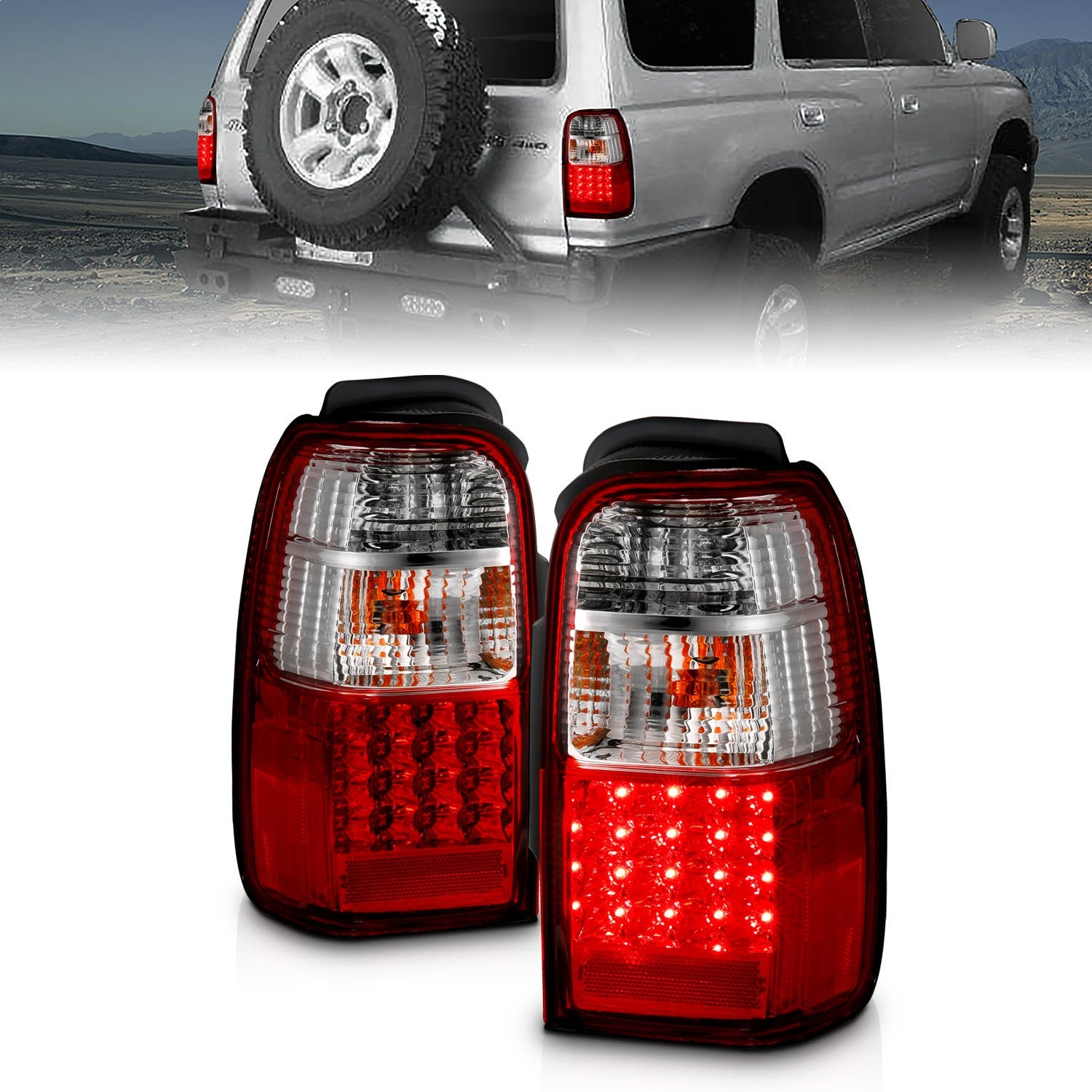 Anzo Usa 311070 Tail Light Assembly Fits 01-02 4Runner   Tail Light Assembly