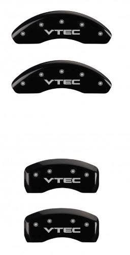 Mgp Caliper Covers 20220Svtcbk Black Powder Coat Finish Front And Rear Caliper