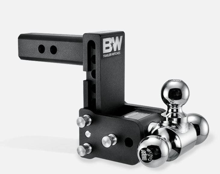 B&W Trailer Hitches Tow & Stow - Fits 2.5" Receiver, Tri-Ball (1-7/8" X 2" X