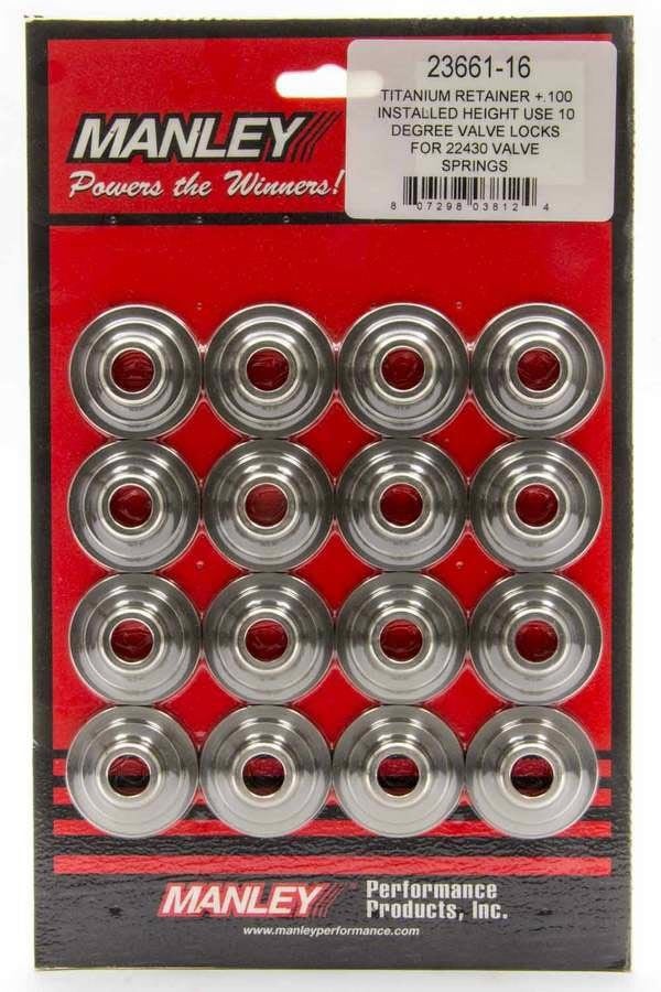 Manley 23651-16 Valve Spring Retainer (7 Degree 1.250In Spring Od 16Pc Steel For