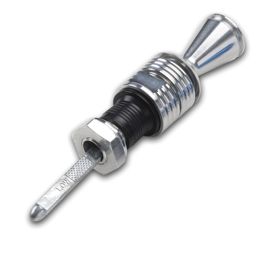 Lokar 1209124 Anchor-Tight Brite 3" Direct Mount Transmission Dipstick With Lock