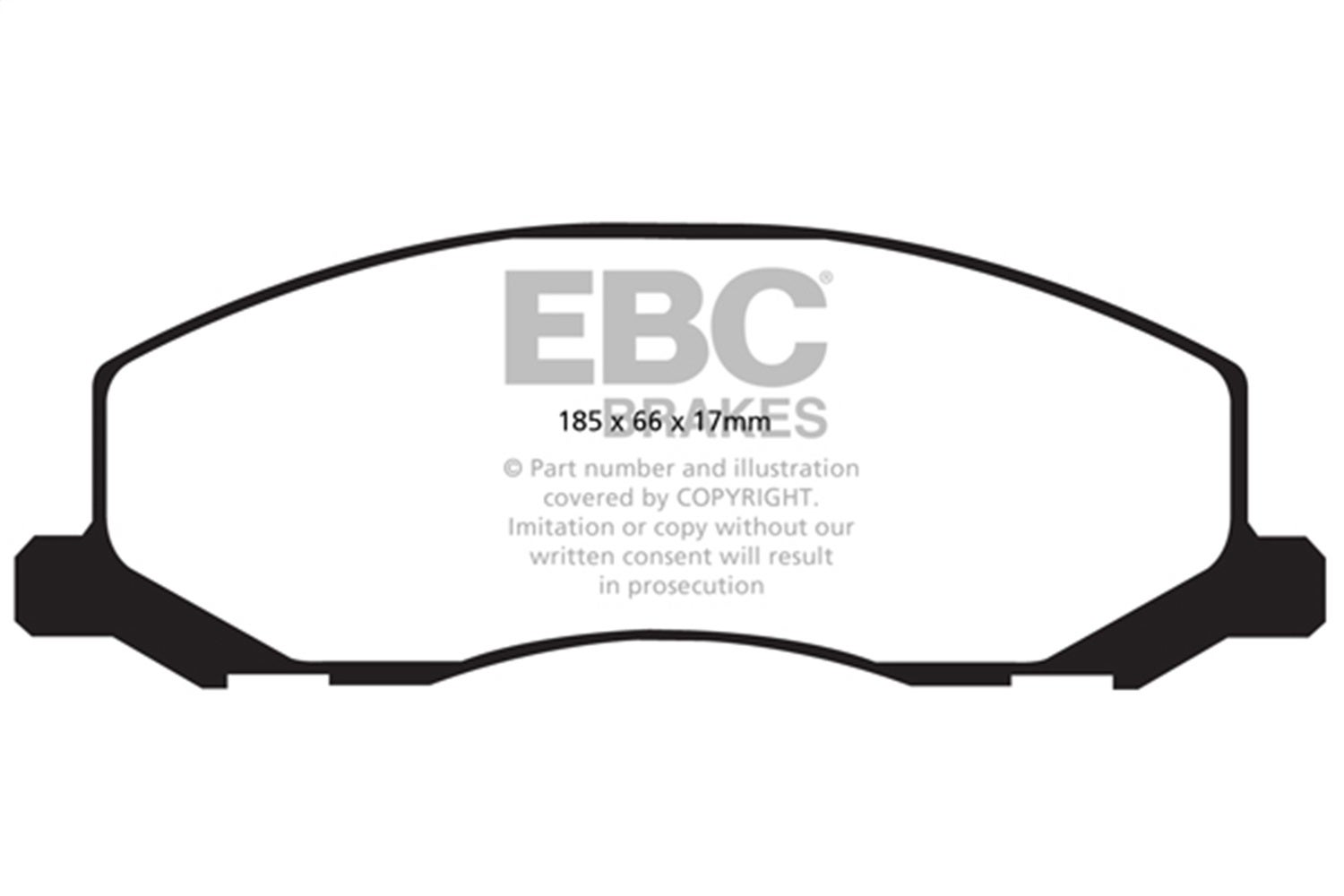 Ebc Brakes Dp32015c Redstuff Ceramic Low Dust Brake Pads Fits 10-11 9-5