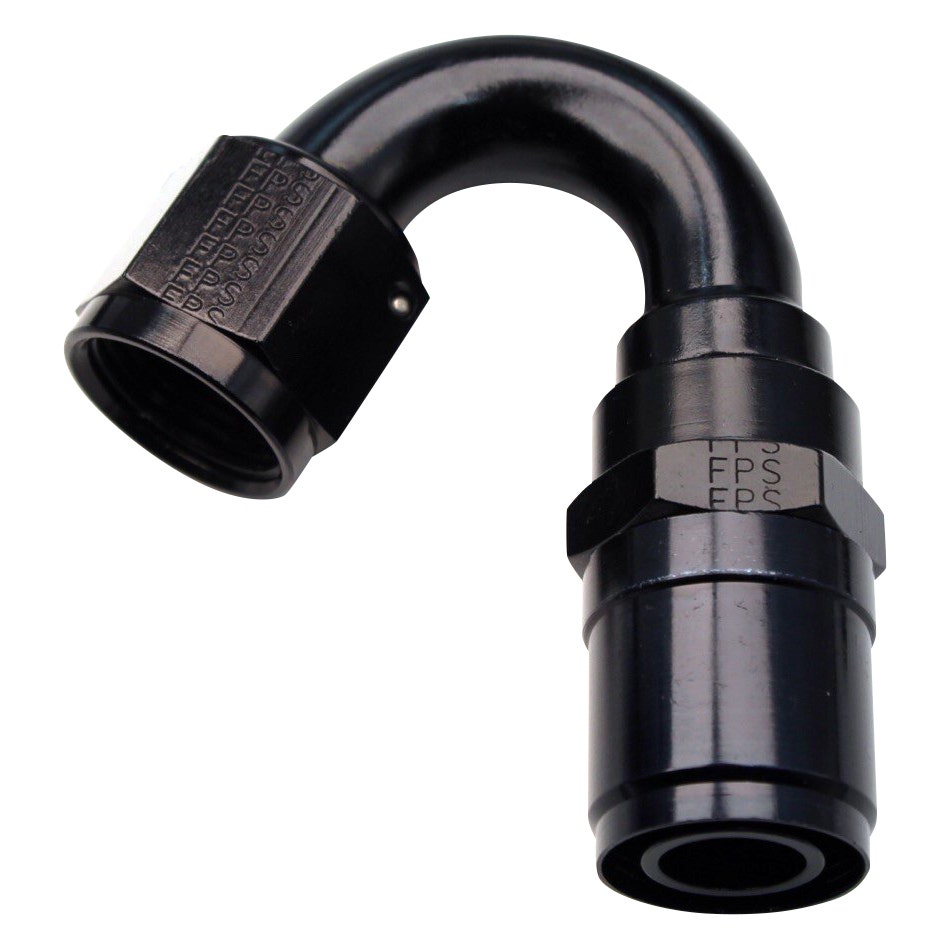 Fitting, Hose End, Crimp-On, 150 Degree, 6 An Hose Crimp To 6 An Female,