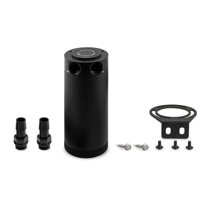 Mishimoto Mmbcc-Cbtwo-Xlbk Xl Baffled Oil Catch Can, 2-Port   Xl Baffled Oil