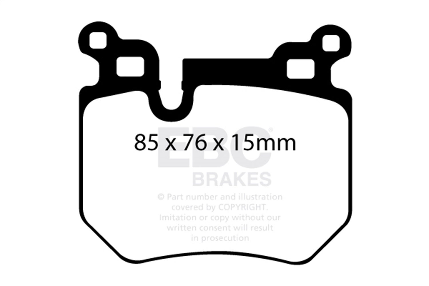 Ebc Brakes Dp51996ndx Bluestuff Ndx Full Race Brake Pads Fits 08-13 135I 135Is