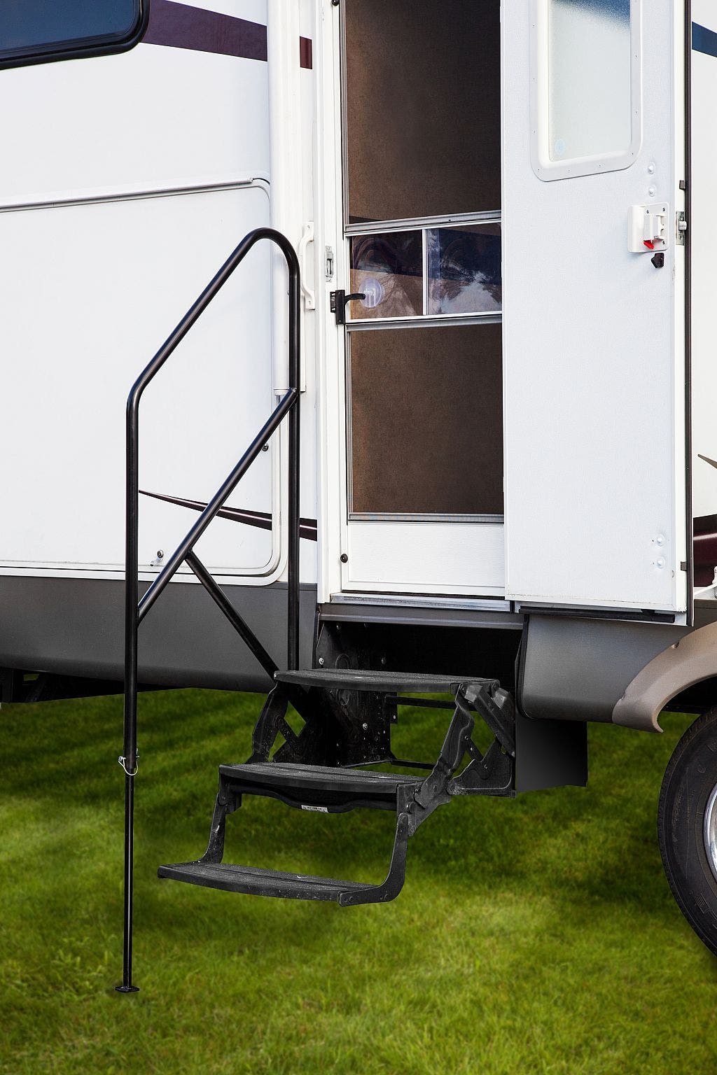Stromberg Rail Mate  Rail Mate Entry Step Hand Rail  Compatibility - Rv Triple