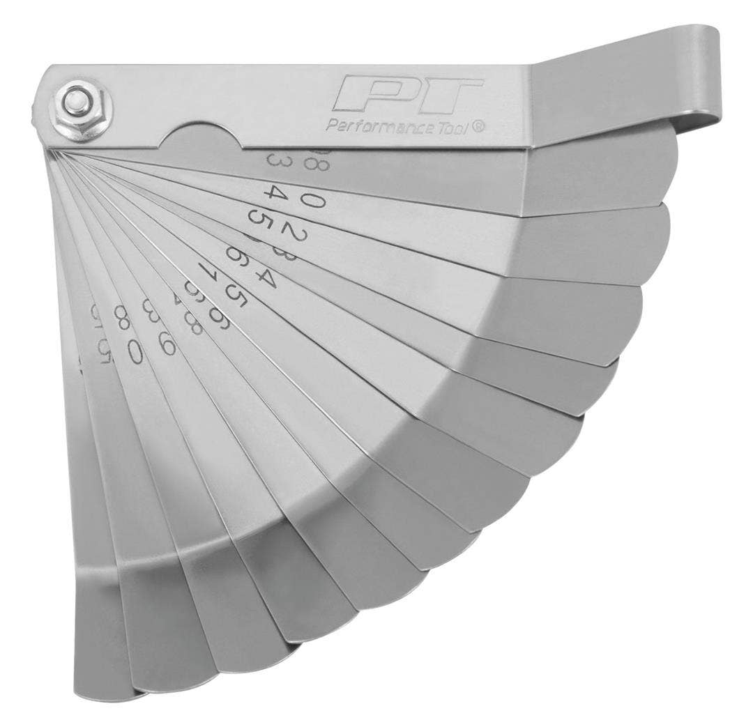 Performance Tool W130c 12-Blade Tappet Gauge   12-Blade Tappet Gauge