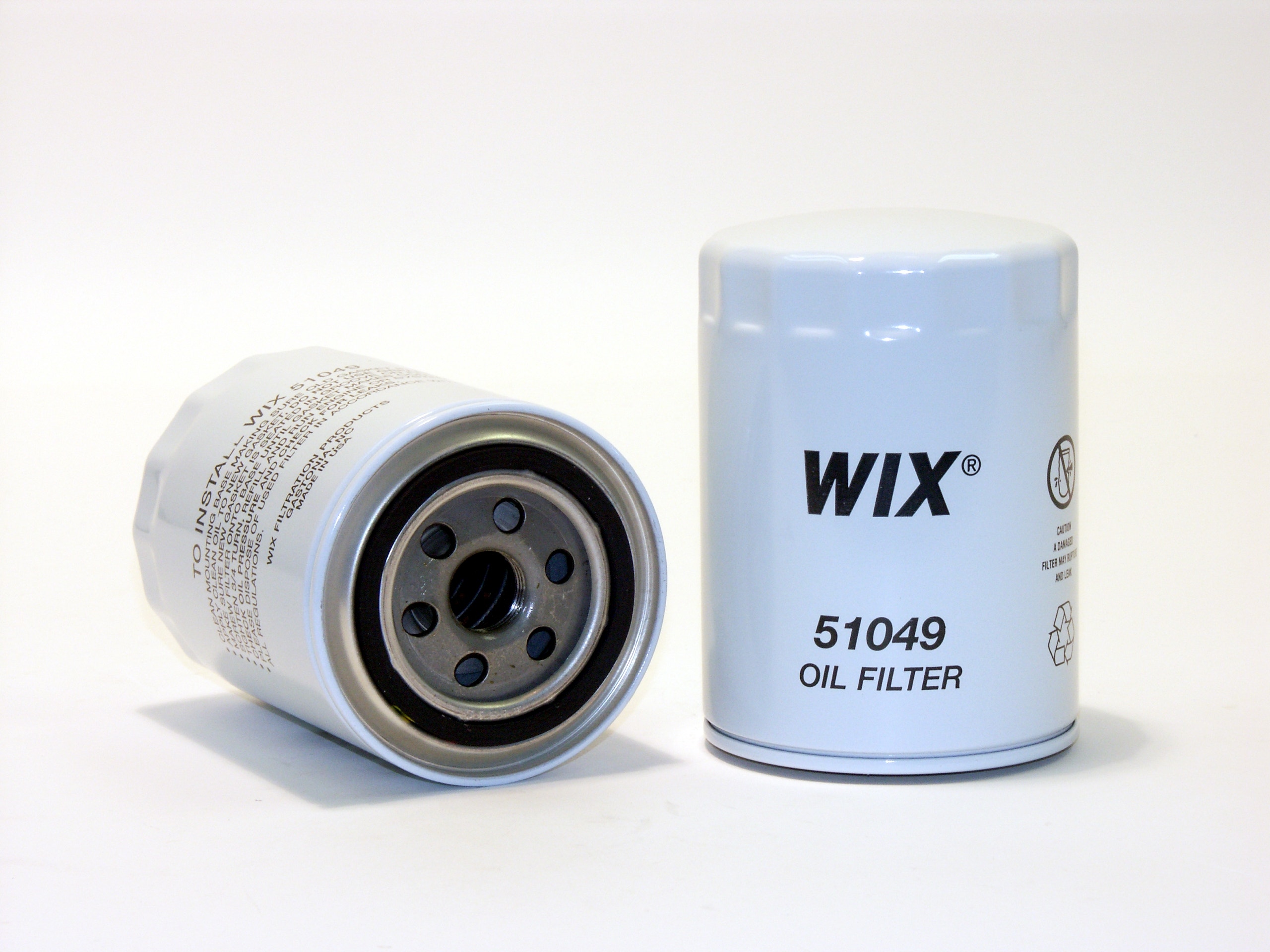 Wix Engine Oil Filter P/N:51049  Filters  Oil Filter; Type - Canister, Color -