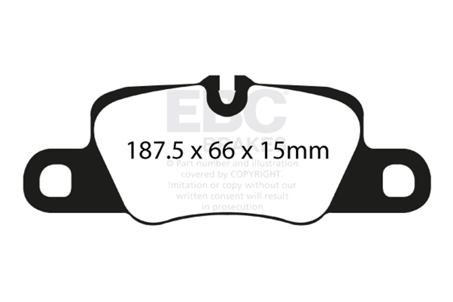Ebc Brakes Dp31858c Redstuff Ceramic Low Dust Brake Pads Fits 12-23 911 Panamera