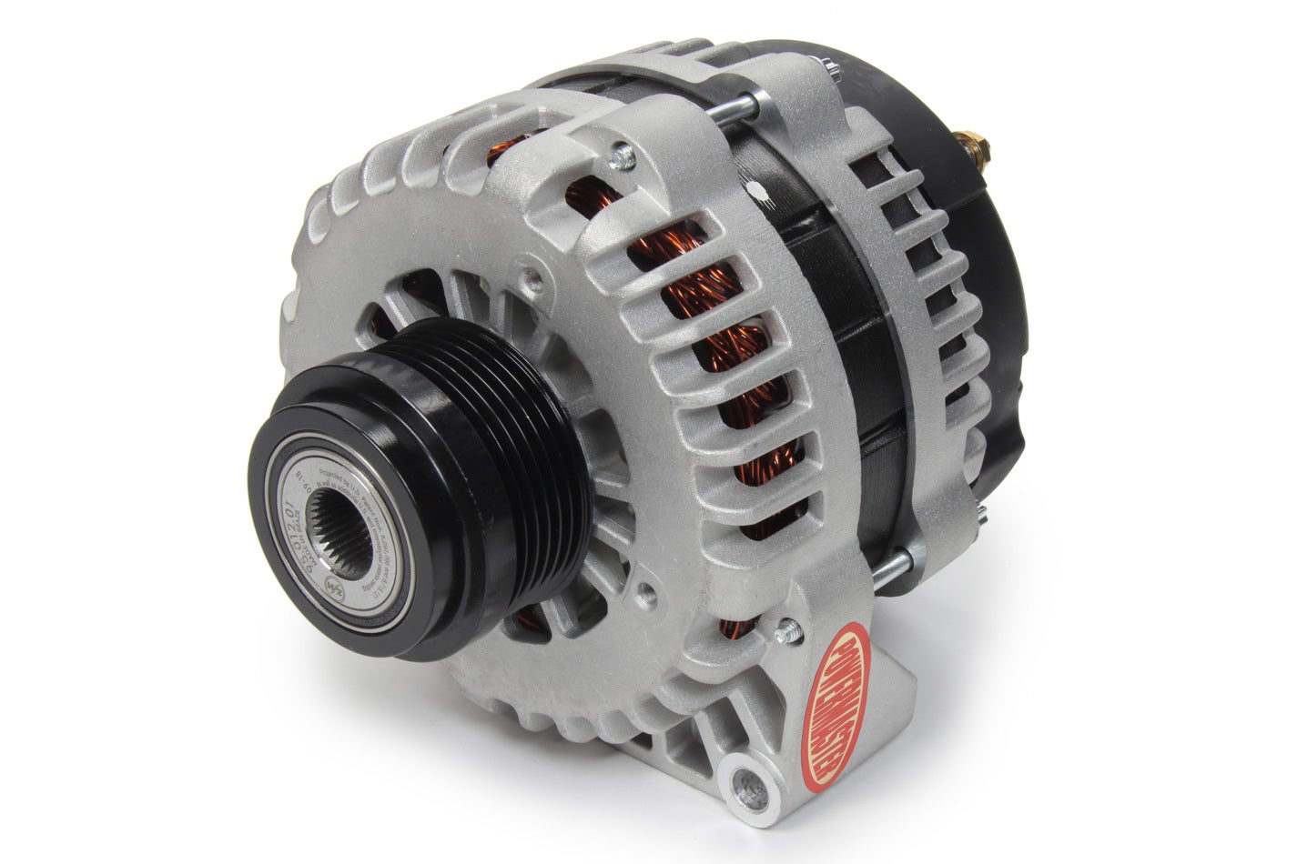 Powermaster 41487 Alternator (Gm Ad244 Natural 220A 6 Grv Decoupler Pulley