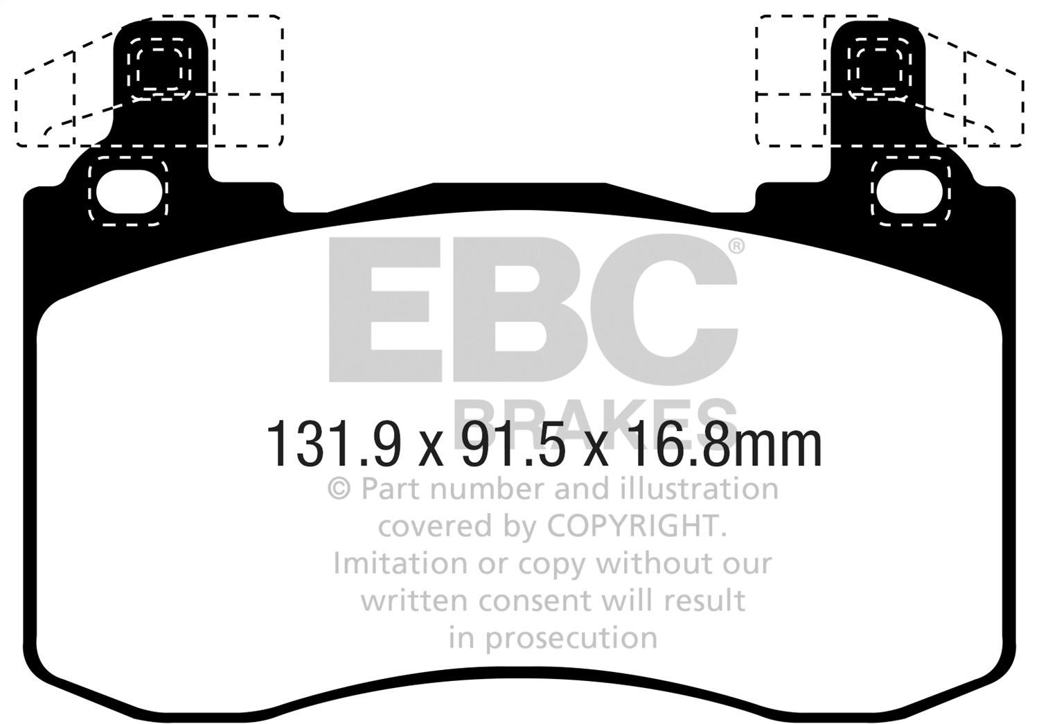 Ebc Brakes Dp42356r Yellowstuff Street And Track Brake Pads Fits G70 Stinger