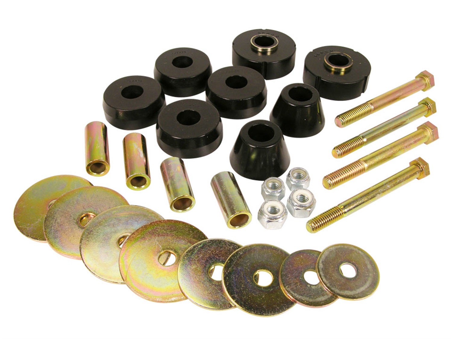 Prothane 7-118-Bl Body And Cab Mount Bushing Kit Fits 63-66 C10 Pickup   Body