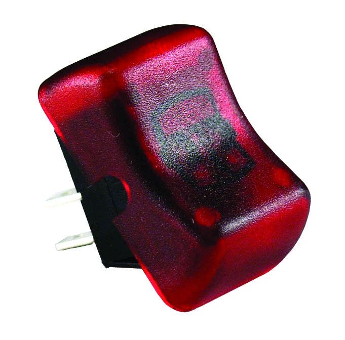 Jr Products 12045 Red Illuminated On-Off Switch   Multi Purpose Switch; Type -
