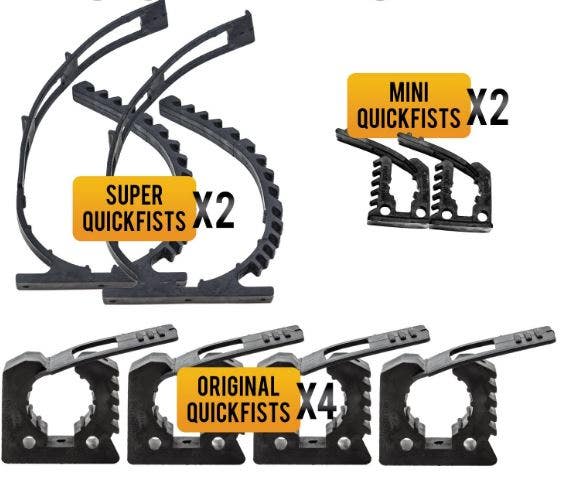 End Of Road 8 Piece Quick Fist Clamp Mounting Kit - 90010  8 Piece Quick Fist