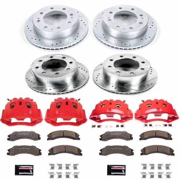 Power Stop Kc5560-36,Z36 Truck & Tow Front And Rear Caliper Kit-Drilled/Slotted