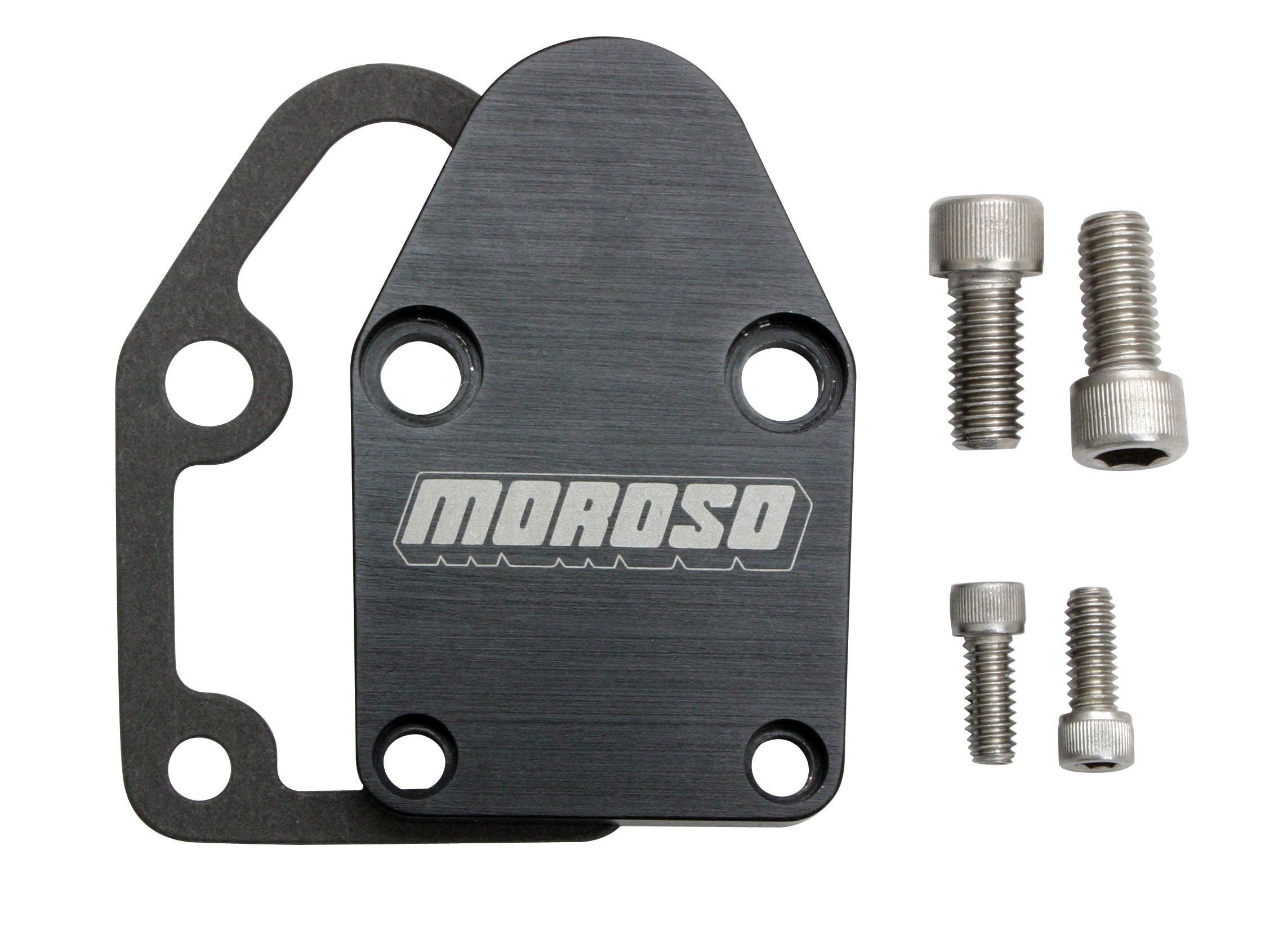 Fuel Pump Plate Sbc Billt  Performance  Fuel Pump Block Off Plate; Finish -