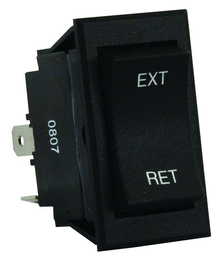 Jr Products 13635 5Th Wheel/Tongue Jack Switch,Black   Leveling Jack Switch;