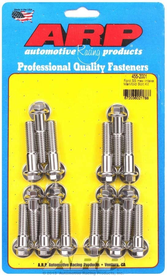 Arp 455-2001 6-Point Stainless Steel Intake Bolt Kit For Big Block Ford Arp