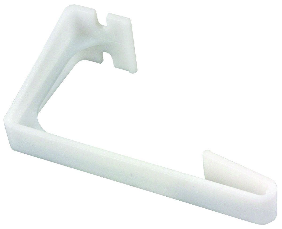Jr Products 81485 Side Curtain Retainer , White   Window Curtain Retainer; Color