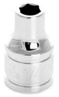 Performance Tool W38008 6-Point Socket, 3/8" Drive, 1/4" Socket  Type -