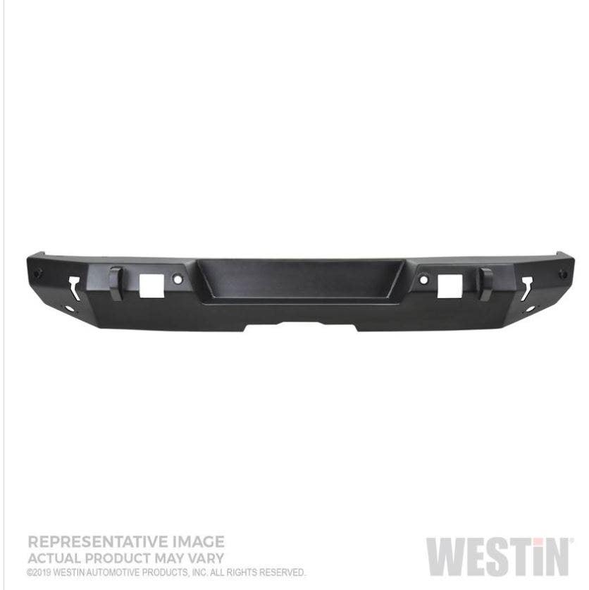Westin 59-82075 Wj2 Rear Bumper W/Sensors Steel Textured Black Incl. Hardware