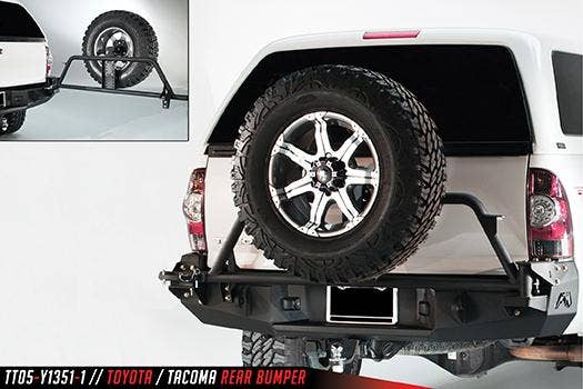 Fab Fours Tt05-Y1351-1 Heavy Duty Rear Bumper Fits 05-15 Tacoma   Bumper