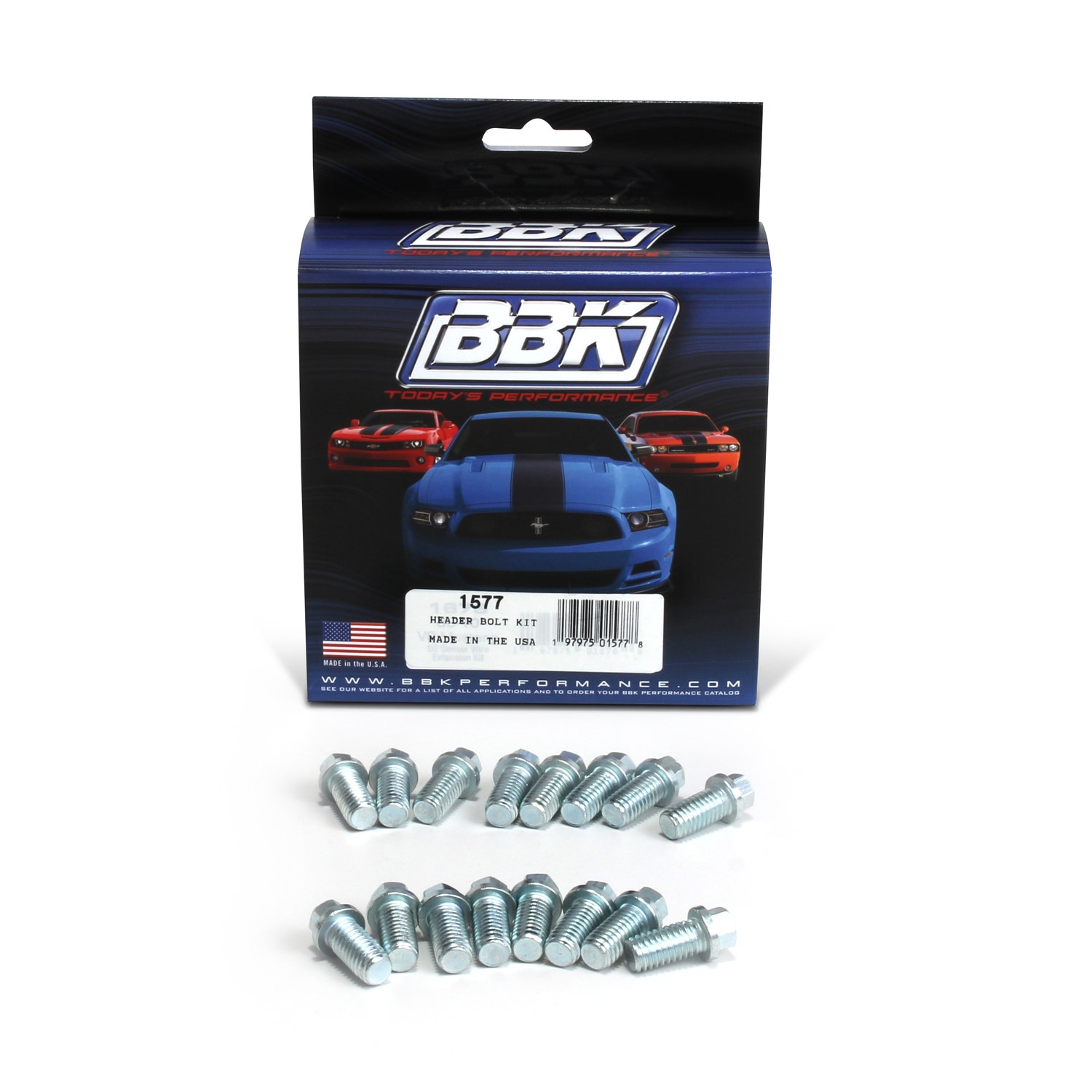 Bbk Performance 1577 Exhaust Header Bolt Kit Bbk Performance  Exhaust Header