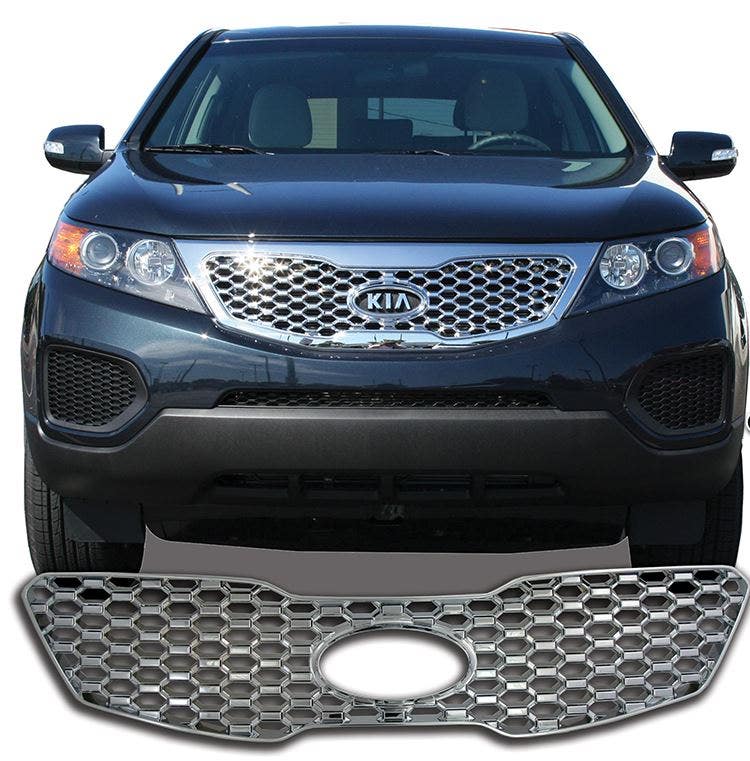 Bully Gi-103 Triple Chrome Plated Abs Grille Overlay Coast2coast  Grille Insert
